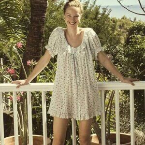 Doen Leta Nightgown in Blue Sweetpea